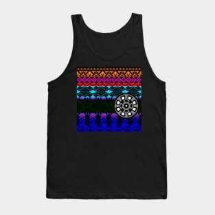 magical pattern of totonac culture in mexican ecopop layer design Tank Top